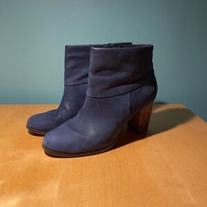 Cole Haan blue suede boots